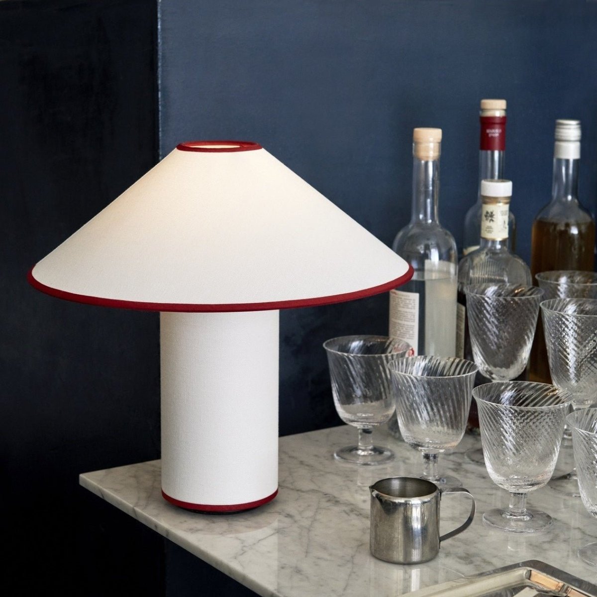Bordslampa med tygskärm – Lunara