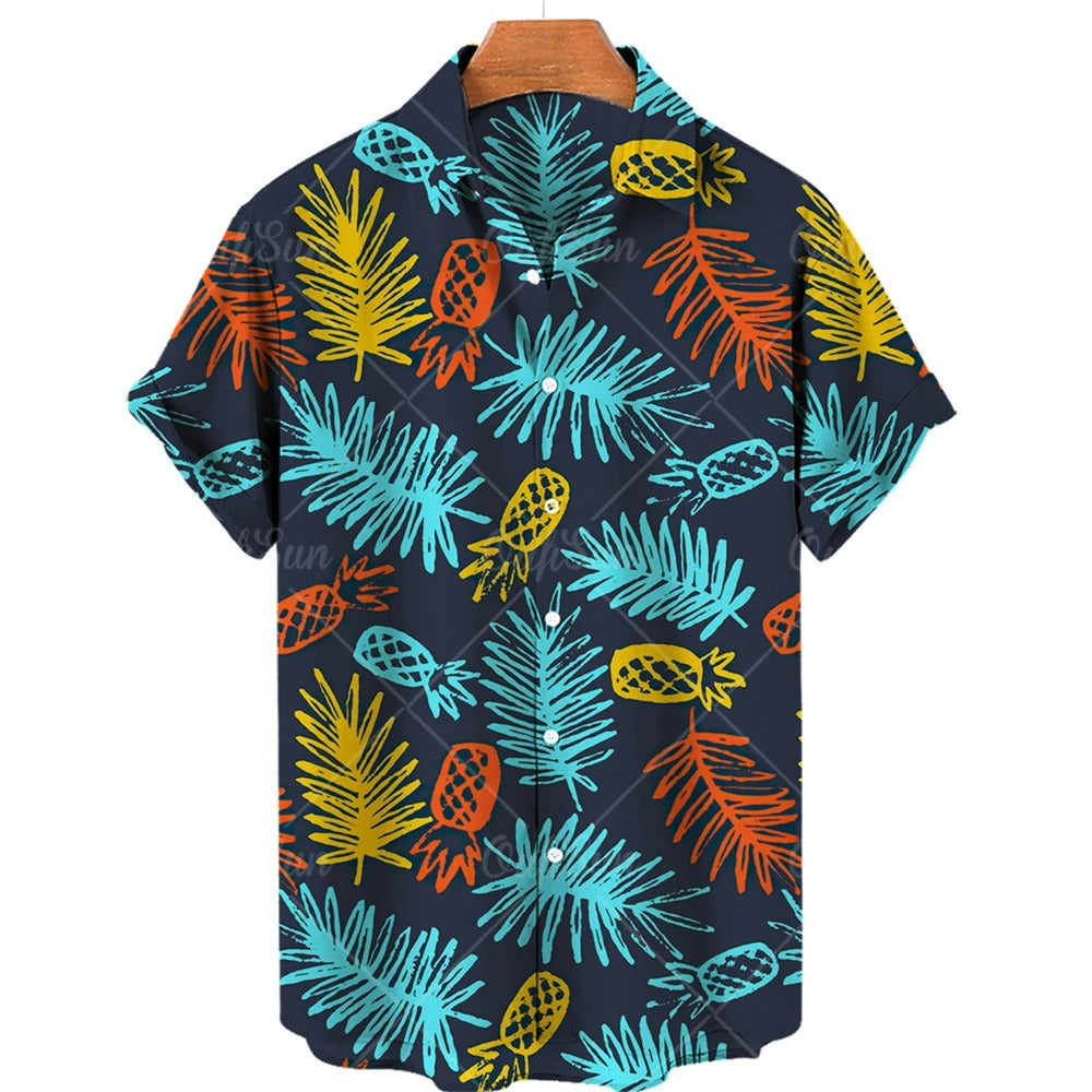 Tropisk Hawaiiskjorta med korta ärmar – Mateo