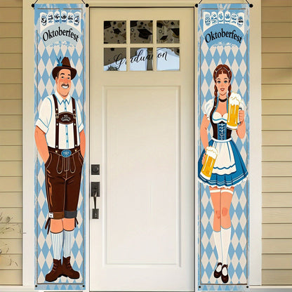 Oktoberfest-bannerset i polyester – WiesnWillkommen Oktoberfest 2026