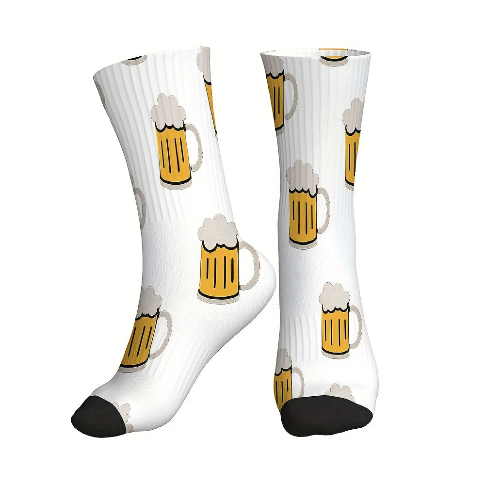 3 par strumpor med ölkrustryck – HopfenSocken Oktoberfest 2026