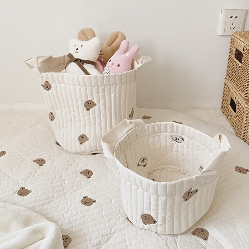 Quiltad tygförvaring för barnrummet – 1+1 gratis