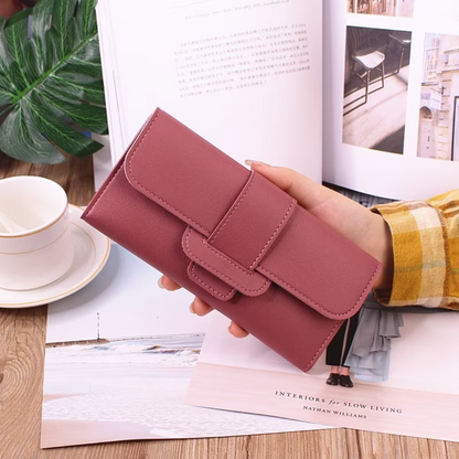 Damen Geldbörse rosa Leder, elegant, modisch, Handtasche, Accessoire, Geschenkidee.