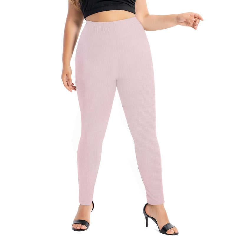 Damen Leggings rosa, hohe Taille, elastisch, bequem, modisch, ideal für Freizeit und Sport.