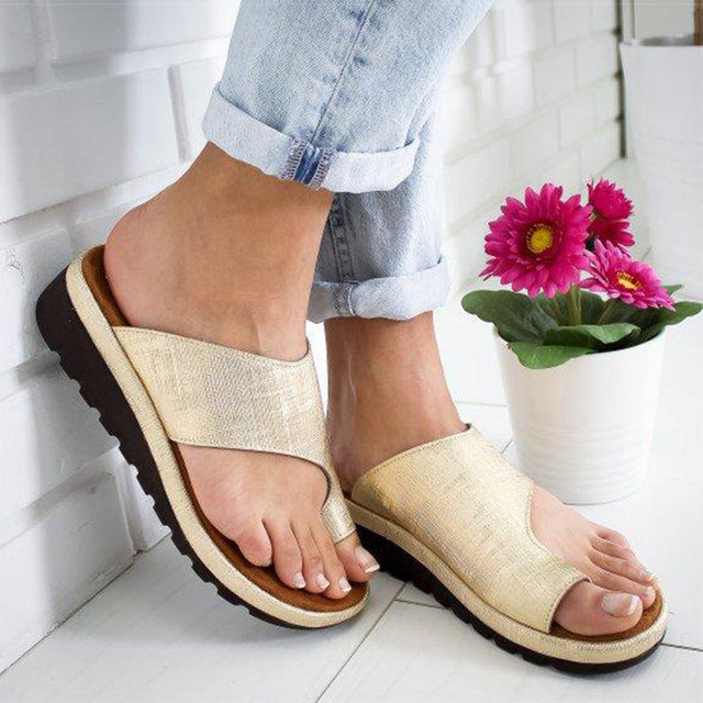 Damen Sandalen beige, bequem, rutschfest, Sommermode, lässig, Blumen-Dekor, Freizeitkleidung.