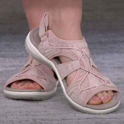 Damen Sandalen rosa, bequem, atmungsaktiv, Freizeit, Sommer, rutschfest, Outdoor-Schuhe.