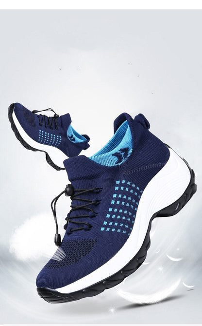 Dunkelblaue Sportschuhe, atmungsaktiv, rutschfest, für Herren, Laufen, Fitness, Outdoor.