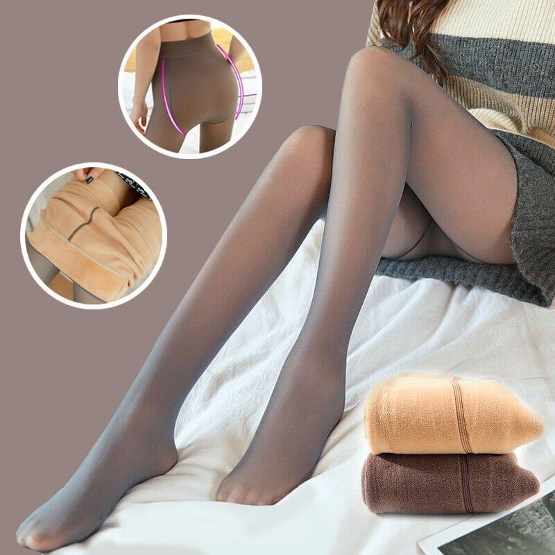 Damen Thermostrumpfhose, hautfarben, blickdicht, warm, elastisch, ideal für Wintermode.
