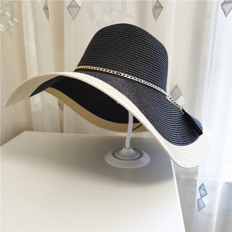 Dame-sommarhatt med bred brätte och UV-skydd – Lily