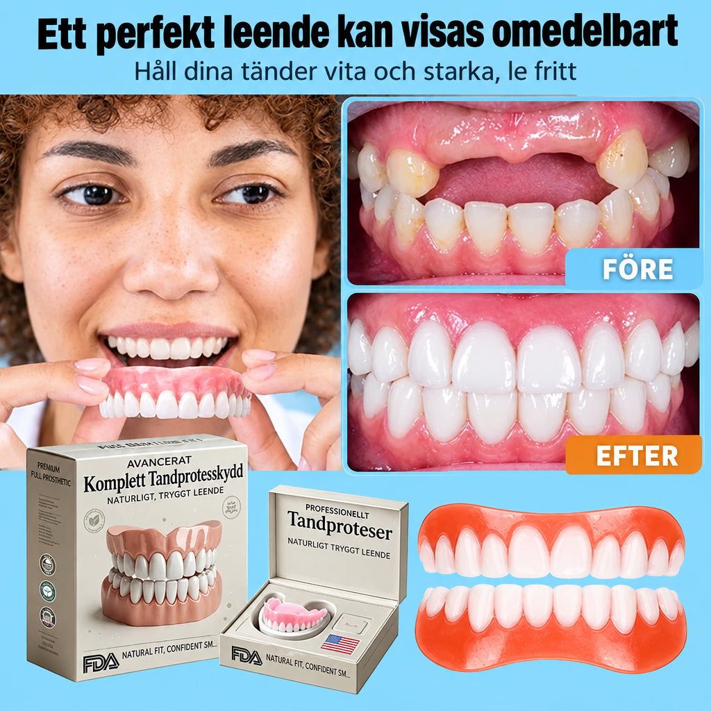 Flexible Denture Set for Upper & Lower Jaw – Reusable & Custom-Fit 7