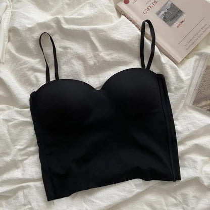 Set med 4 lätta linnen med inbyggd bandeau-bh - Tiana