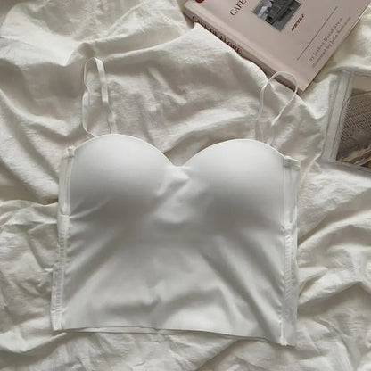 Set med 4 lätta linnen med inbyggd bandeau-bh - Tiana