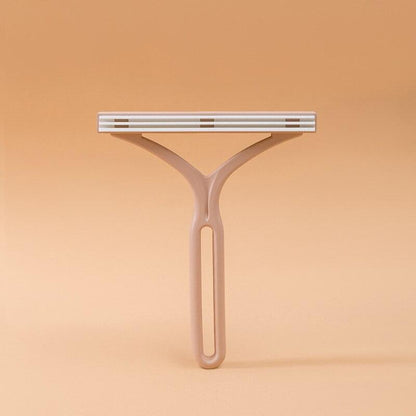 Doppelseitiger manueller Haarentferner, beige, Kunststoff, ergonomisch, für glatte Haut.
