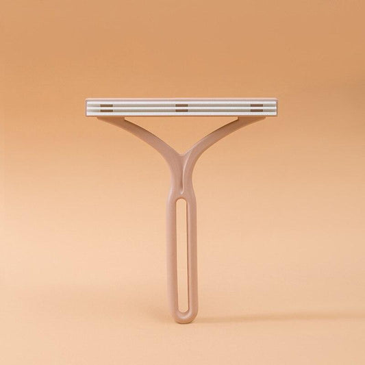 Doppelseitiger manueller Haarentferner, beige, Kunststoff, ergonomisch, für glatte Haut.