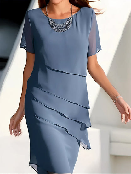 Höst-Chiffonklänning – Mirella