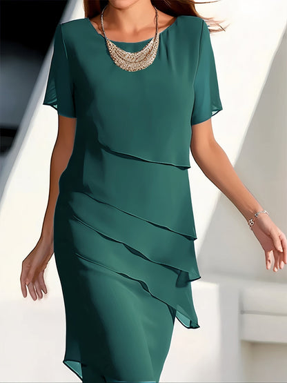 Höst-Chiffonklänning – Mirella
