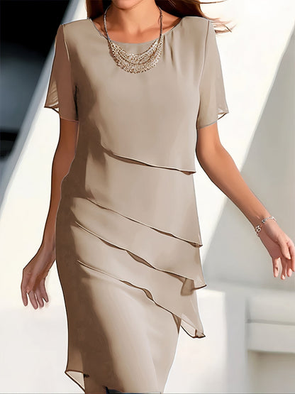Höst-Chiffonklänning – Mirella