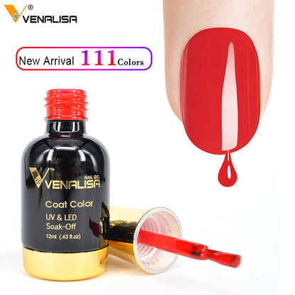 Venalisa Nagellack Rot, UV LED Soak-Off, 111 Farben, Gelpolitur, Neuheit, Maniküre-Set.