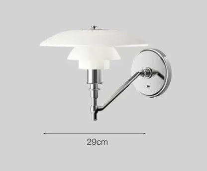 Weiße Wandleuchte aus Metall, 29 cm, modernes Design, Innenbeleuchtung, energiesparend.