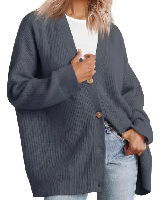 Damernas cashmere väst med V-ringning – Sylvie