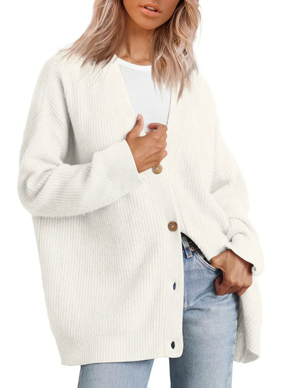 Damernas cashmere väst med V-ringning – Sylvie