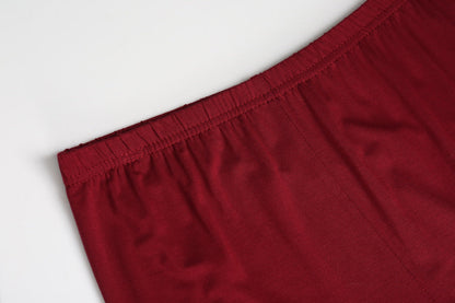Rote Boxershorts aus Baumwolle, elastischer Bund, Herrenunterwäsche, bequem, atmungsaktiv.