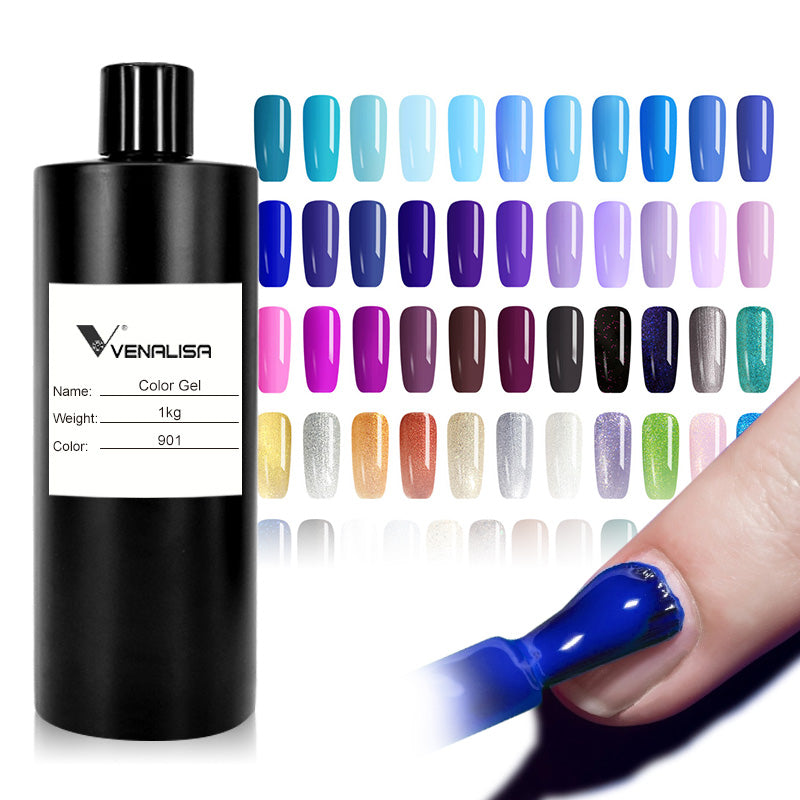 Venalisa Farbgel 1kg, blaue Nuancen, Nagellack, UV-Gel, Maniküre, professionelle Nagelkunst.