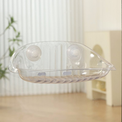 Transparente Seifenablage mit Saugnäpfen, Kunststoff, Badezimmerzubehör, Wandmontage.