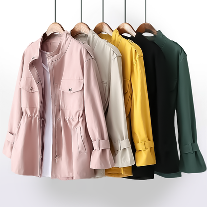 Kort trenchcoat för dam – Clarisse
