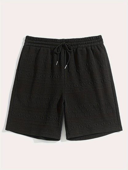 Sommarshorts för herrar, enkel stil med dragsko för komfort - Finn