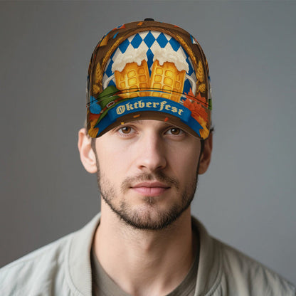 Snapbackkeps – ölkrustryck Oktoberfest 2026