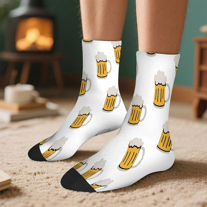 3 par strumpor med ölkrustryck – HopfenSocken Oktoberfest 2026