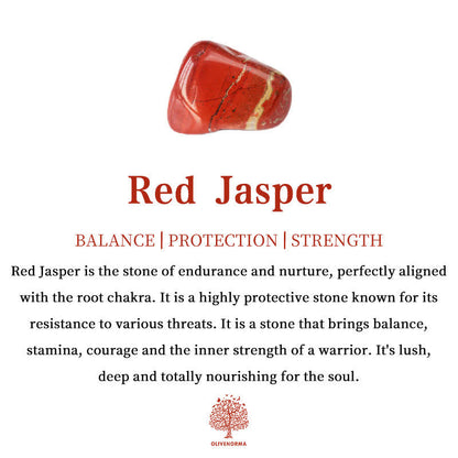 Roter Jaspis Edelstein, poliert, Schutzstein, Balance, Stärke, Chakra-Heilung, spirituell.