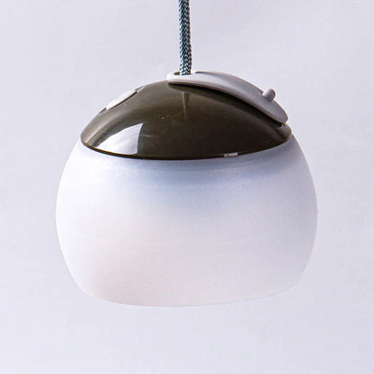 Moderne Hängelampe, weiß und grau, rundes Design, LED, für Wohnzimmer oder Esszimmer.