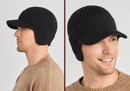 Stickad herrmössa med öronlappar – Kian