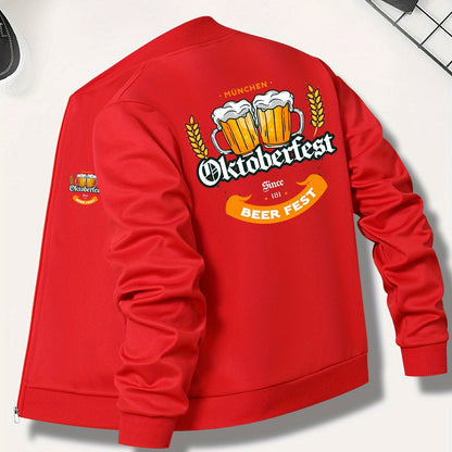 Herrbomberjacka med Oktoberfest-öltryck – Georg Oktoberfest 2026