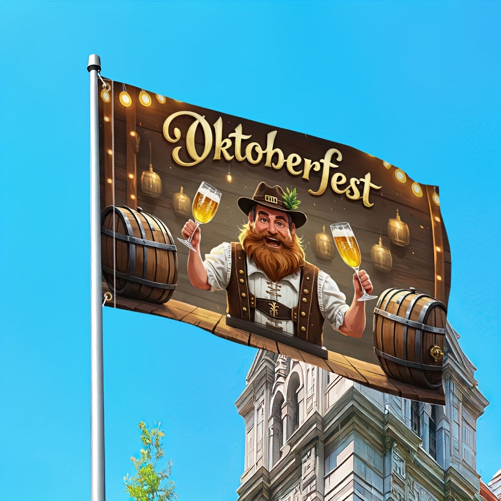 Oktoberfest trädgårdsflagga – Ölfestman Oktoberfest 2026