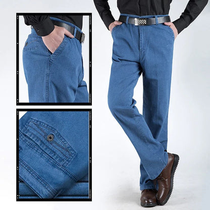 Herrjeans med hög midja och raka ben – Tobias