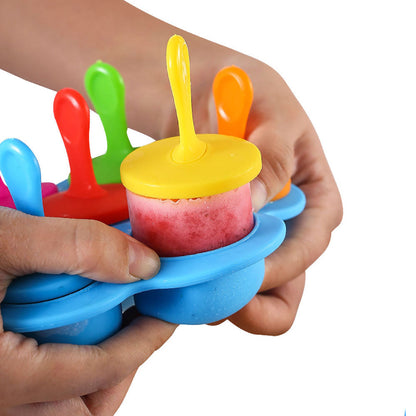 Bunte Eis am Stiel Formen, Silikon, wiederverwendbar, DIY Eiscreme, Kinder, Sommer.