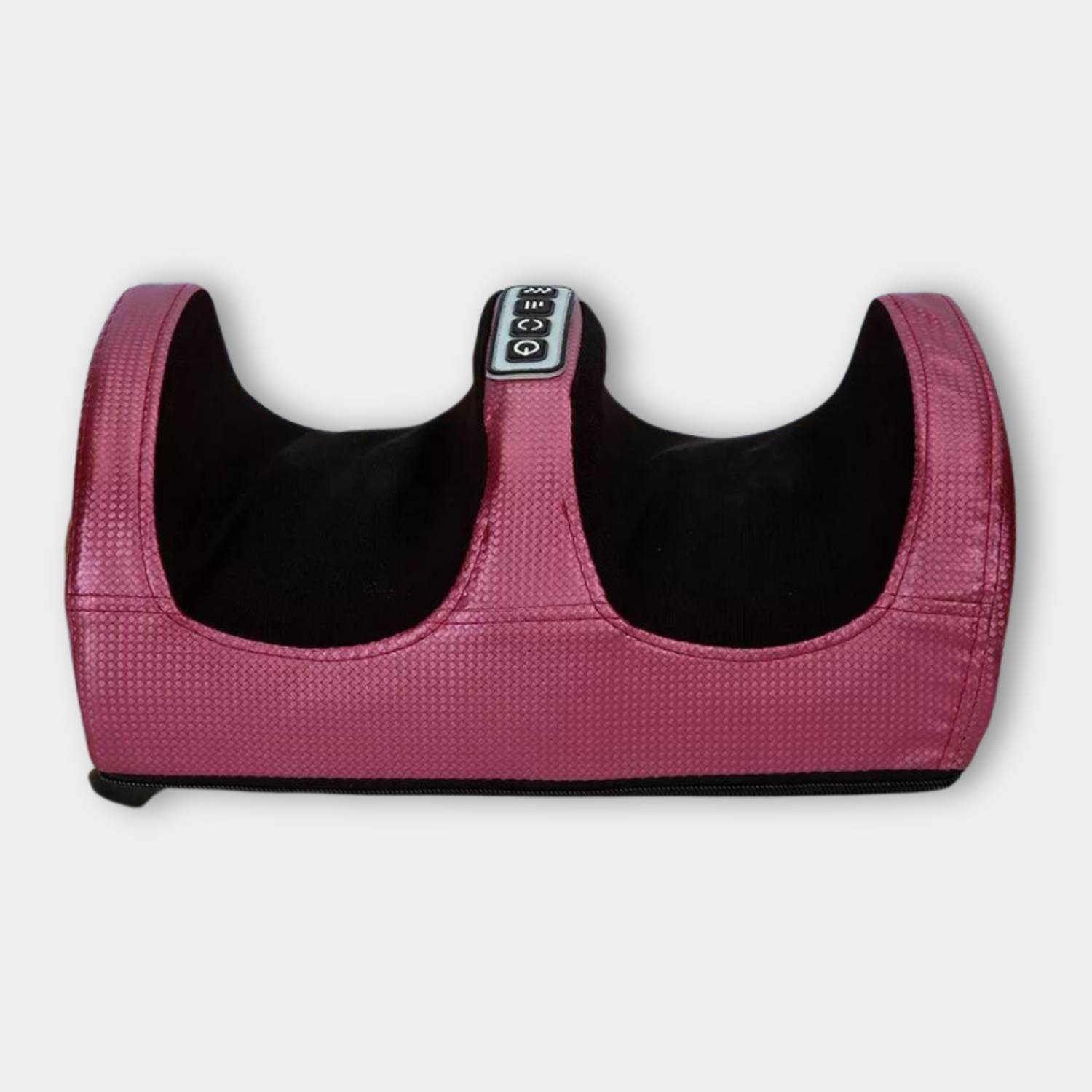 Elektrische Fußmassagegerät, rosa, mit Heizfunktion, tiefe Knetmassage, für müde Füße.
