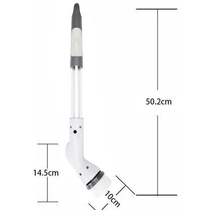 Elektrische Poolbürste, weiß, 50,2 cm, für effiziente Poolreinigung, langlebig, ergonomisch.