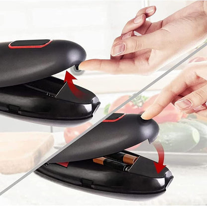 Elektrischer Flaschenöffner, schwarz, batteriebetrieben, ergonomisch, Küche, Weinflaschenöffner