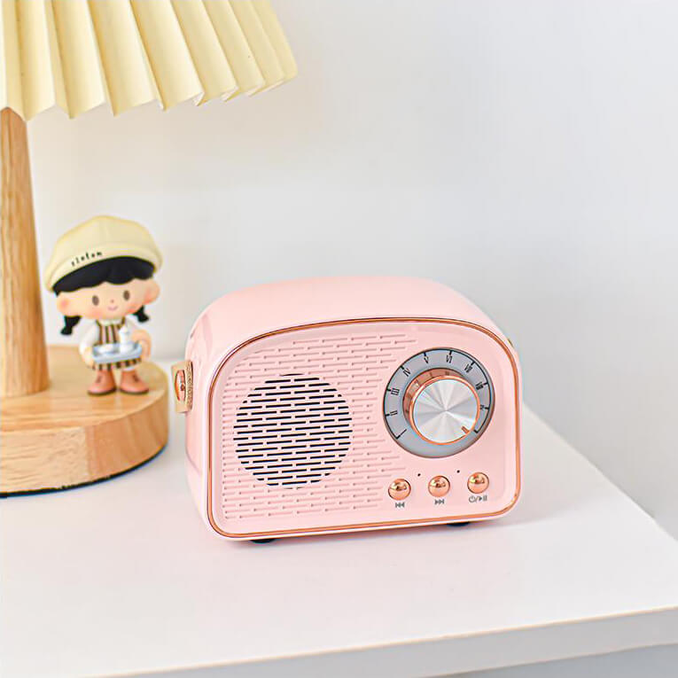Vintage Bluetooth-högtalare med FM-radio – RetroVibe