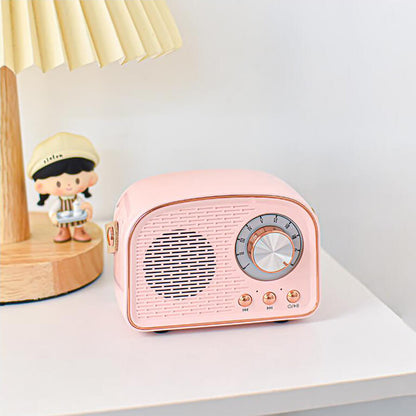 Vintage Bluetooth-högtalare med FM-radio – RetroVibe
