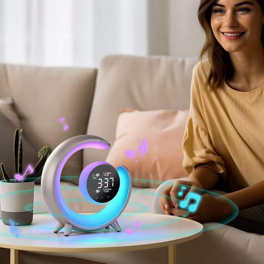 Multifunktionellt nattljus med RGB- och väckfunktion – Lumivo