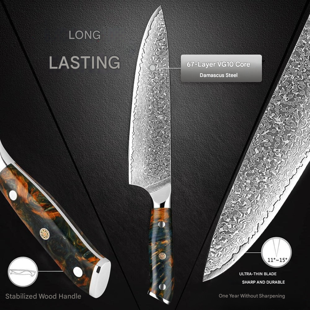 Japanskt damaskusknivset – KairoBlade