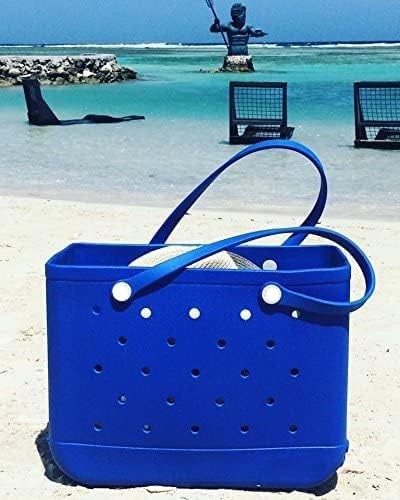 Tvättbar strandväska i EVA med ventilationsöppningar.