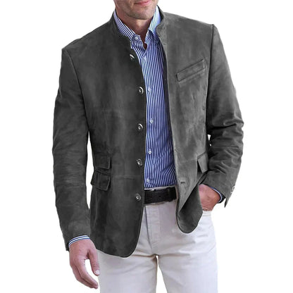 Höstlig klassisk button-down-jacka för herr – Magnus