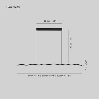 Hängelampe schwarz, modern, Maße: 80-120cm, LED, minimalistisch, Innenbeleuchtung, Designerlampen.