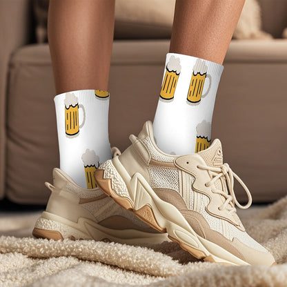 3 par strumpor med ölkrustryck – HopfenSocken Oktoberfest 2026