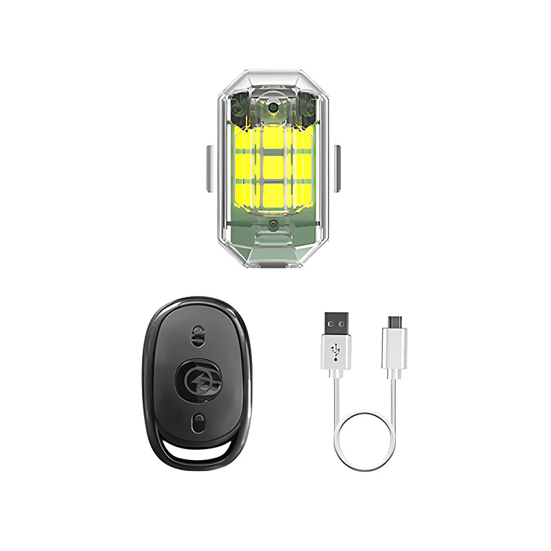 LED-Fahrradlicht Set, USB wiederaufladbar, wasserdicht, mit Fernbedienung, für sicheres Radfahren.